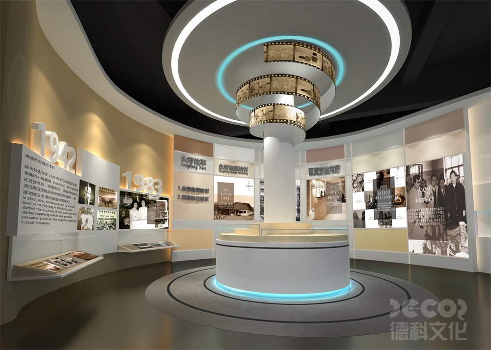 人文展廳裝修中如何考慮展品的質地和材料