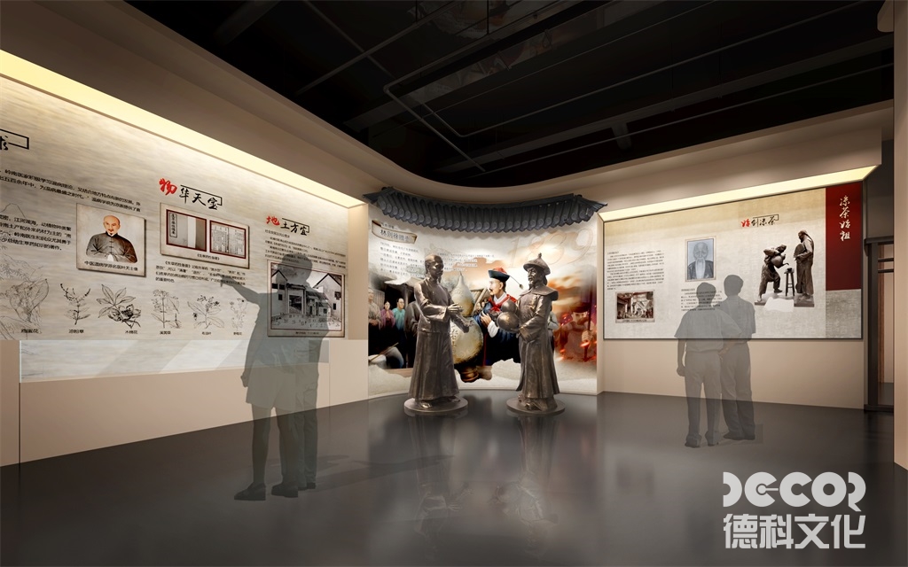 在企業博物館設計中，如何考慮展品的展示順序和邏輯關系