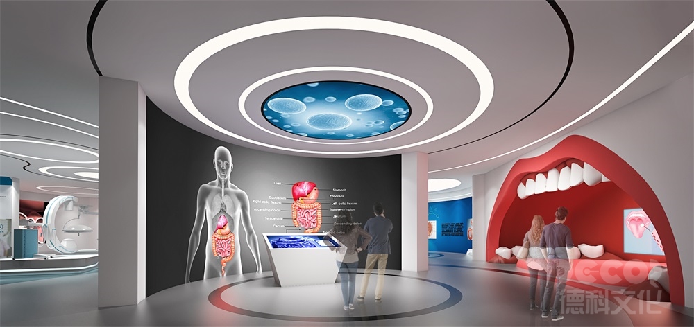 科技館設計如何劃分展區（如物理、生物、航天等）？